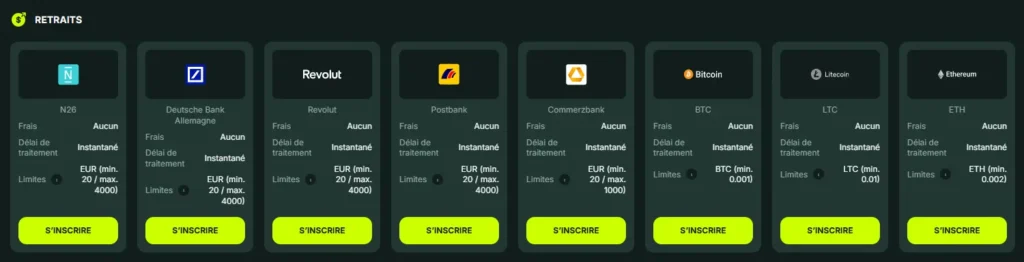 Betnjet Casino withdrawals